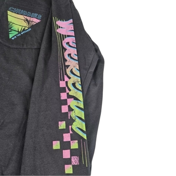 Chubbies Long Sleeve T-Shirt The Weekend Has Arrived - Picture 3 of 6